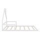 preview thumbnail 15 of 18, Full Size Floor Bed with House Headboard - Sturdy Wood, Easy Assembly, Natural