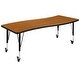 preview thumbnail 13 of 23, 3PC Mobile 86" Oval Wave Flexible Grey Kids Adjustable Activity Table Set