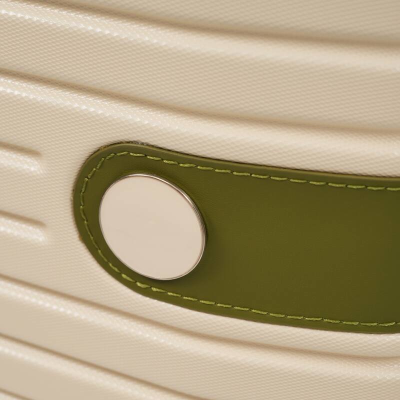 3 Piece Carry on Luggage Set, ABS Hardshell Lightweight Durable Suitcase with Wheels and Duffel Bag & Toiletry Bag, for Travel