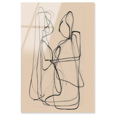 Embrace of Lines I Acrylic by Art Remedy, Ready to Hang