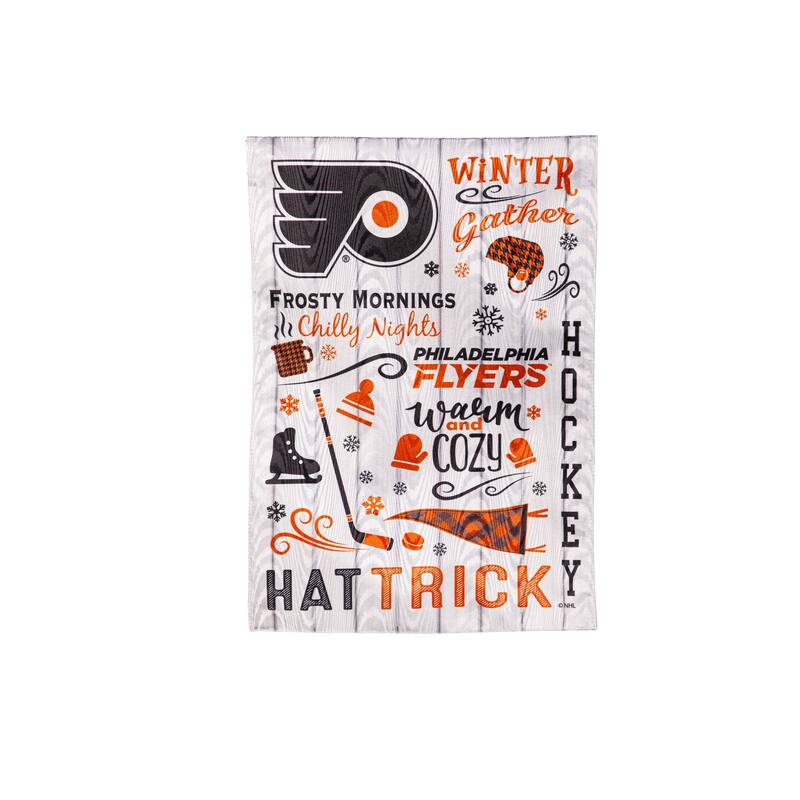 Philadelphia Flyers, Moire Flag, Garden, Fall Seasonal