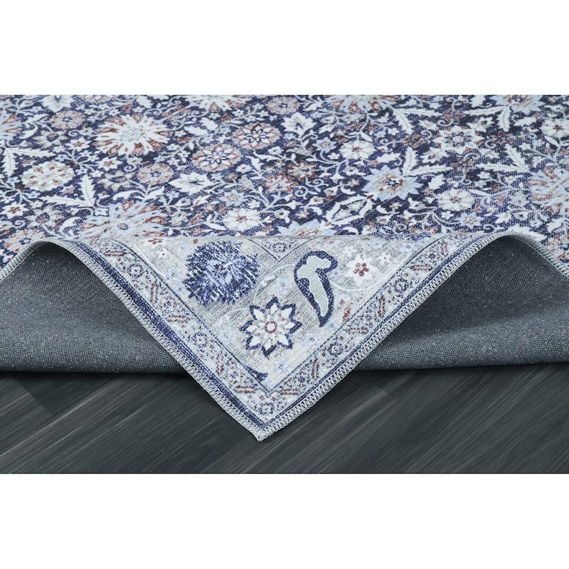 Vintage Traditional Machine Washable Non Slip Area Rugs for Living Room Bedroom Kitchen