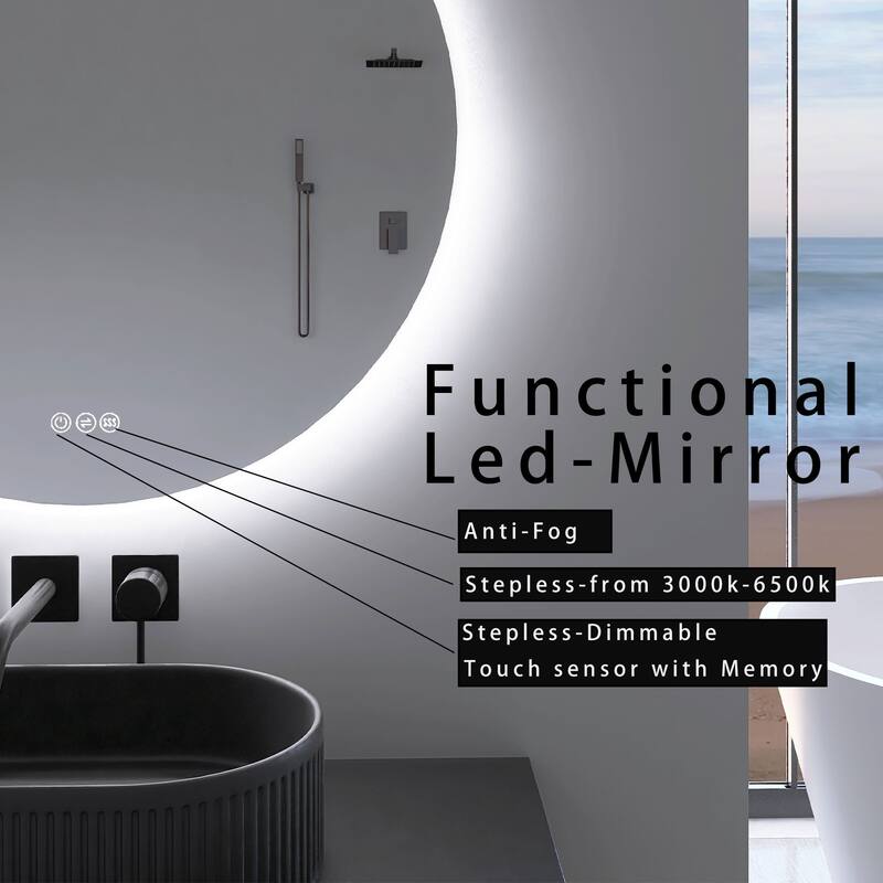 Bathroom LED High Brightness Makeup Mirror