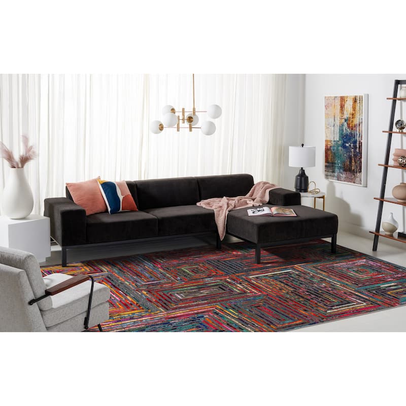 SAFAVIEH Handmade Nantucket Marieka Contemporary Cotton Rug