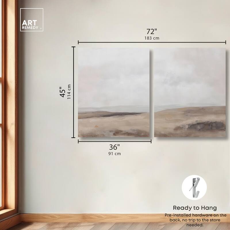 Quietude II Canvas Set of 2 by Art Remedy, Gallery Wrapped