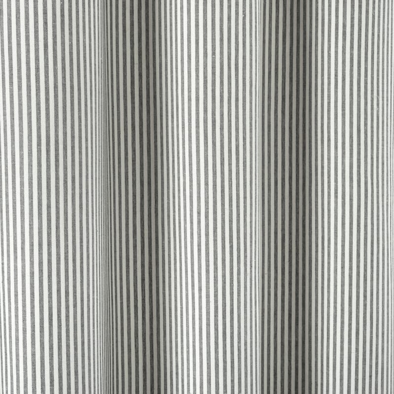 Lush Decor Farmhouse Vintage Stripe Yarn Dyed Eco-Friendly Recycled Cotton Shower Curtain