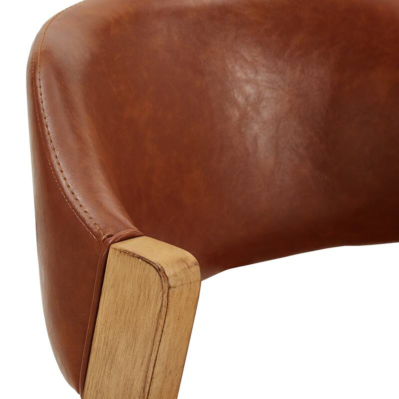 Pitea Scandinavian Wood Finish Dining Chairs (Set of 2) by iNSPIRE Q Modern