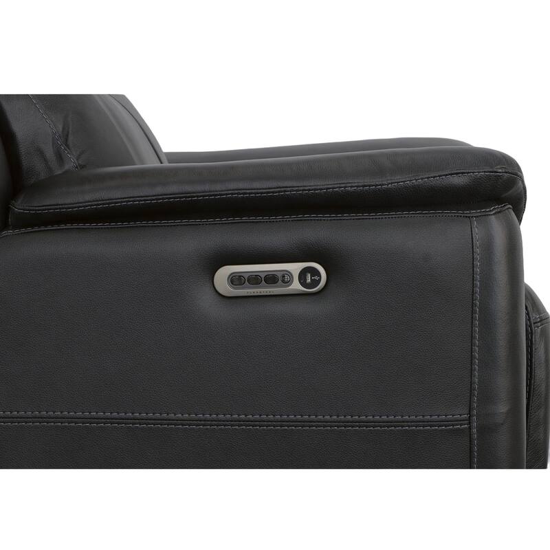 Crew Top Grain Leather Power Recliner with Power Headrest & Lumbar by Flexsteel