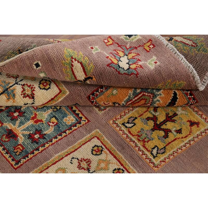 Garden Design Kazak Oriental Accent Rug Handmade Wool Carpet - 3'11" x 5'11"