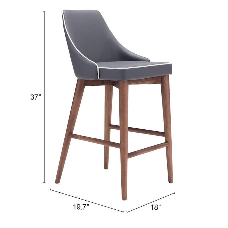 Bear Valley Counter Chair Dark Gray - N/A