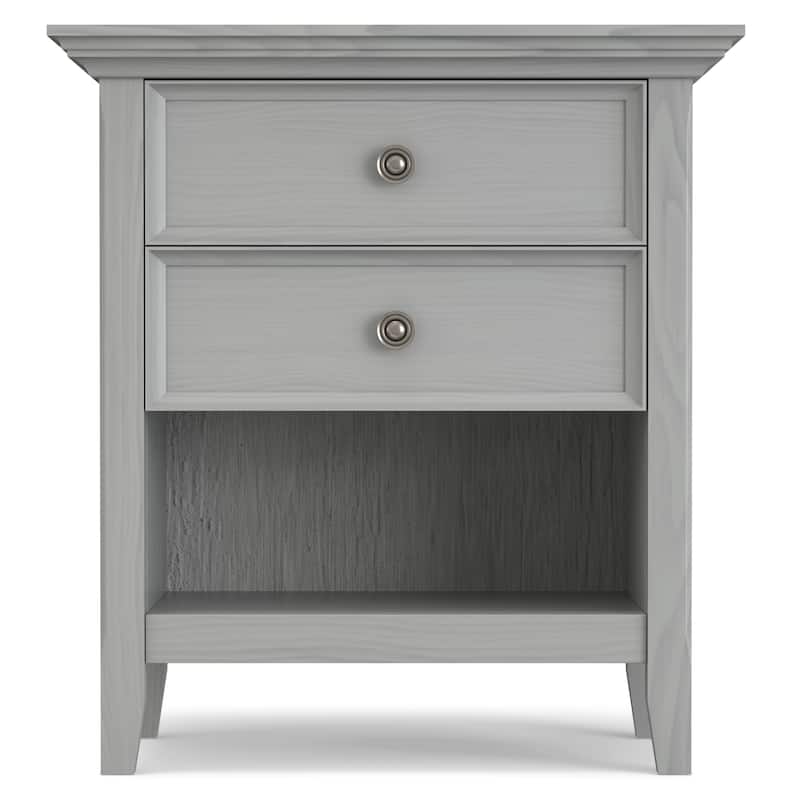 WYNDENHALL Halifax SOLID WOOD 24 inch Wide Bedside Nightstand Table