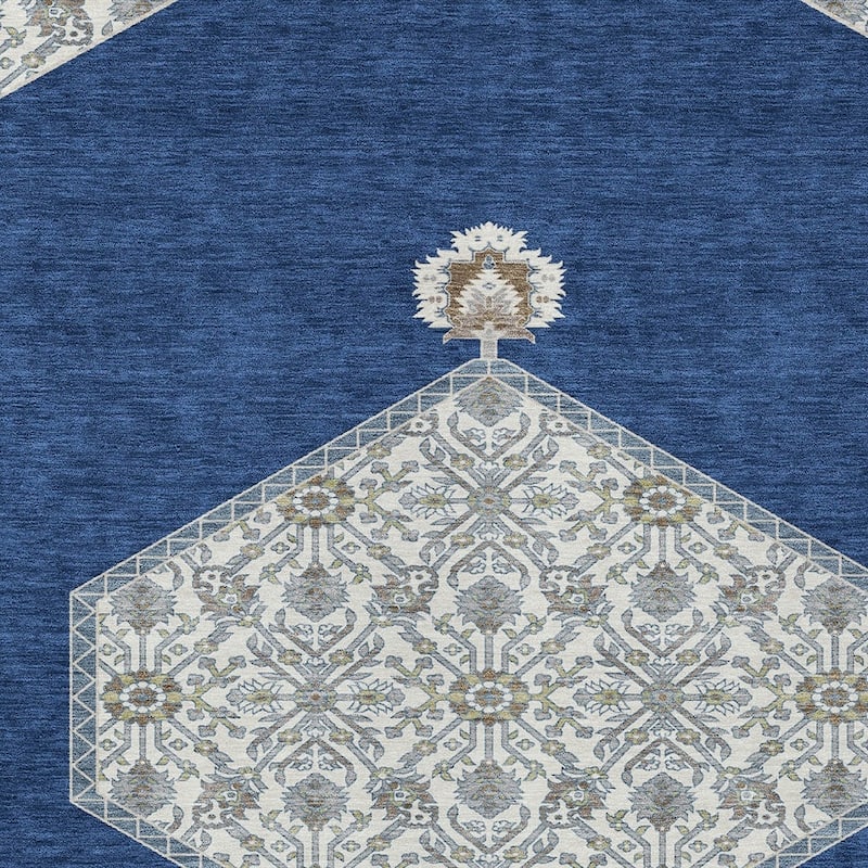HomeRoots Oriental Traditional Rectangle Outdoor Rug