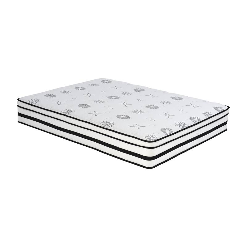 12" Highly Breathable Quilted Cover Hybrid Mattress in a Box - White - King