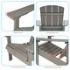 preview thumbnail 47 of 102, BONOSUKI Patio Adirondack Chair w/Cupholder,Weather Resistant-Set of 4