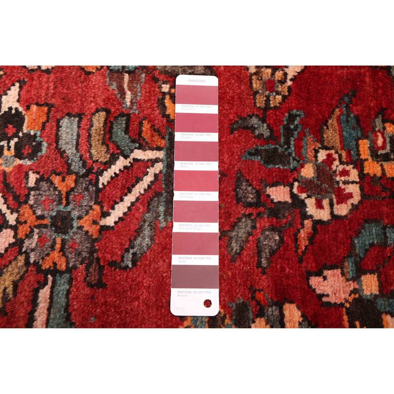 ECARPETGALLERY Hand-knotted Andelz Dark Red Wool Rug - 3'5 x 7'9