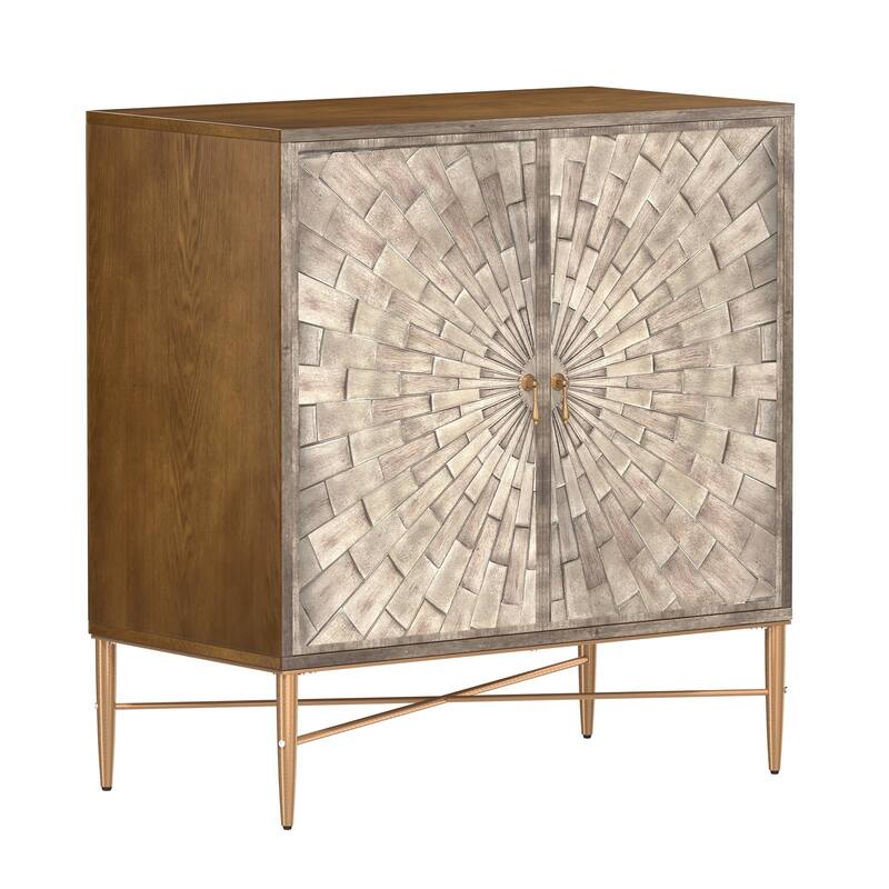 2 Door Vintage Accent Cabinet