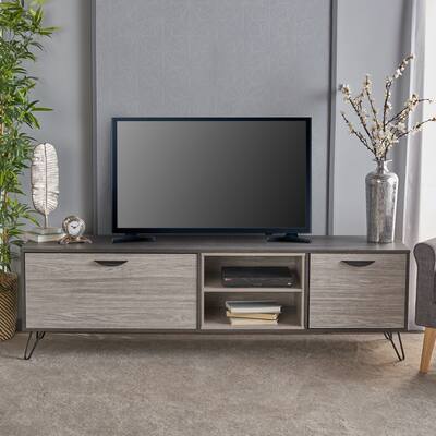 Bramhall Mid-century Modern Two-tone TV Stand by Christopher Knight Home