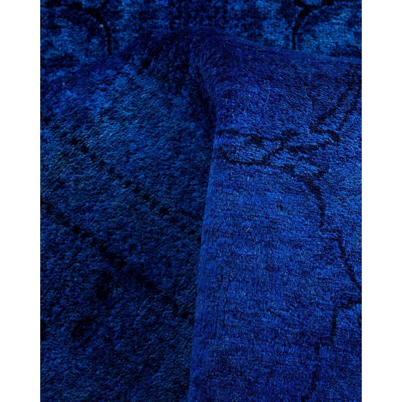 Contemporary Overdyed Wool Hand Knotted Runner - 2' 8" x 21' 2"