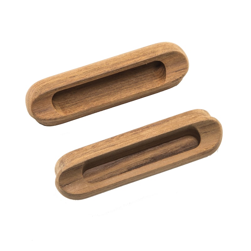 Teak Oblong Drawer Pull