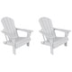 preview thumbnail 106 of 129, POLYTRENDS Laguna All Weather Poly Outdoor Adirondack Chair - Foldable (Set of 2)