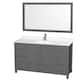 Option Dark Gray / White Quartz Top / Brushed Chrome
