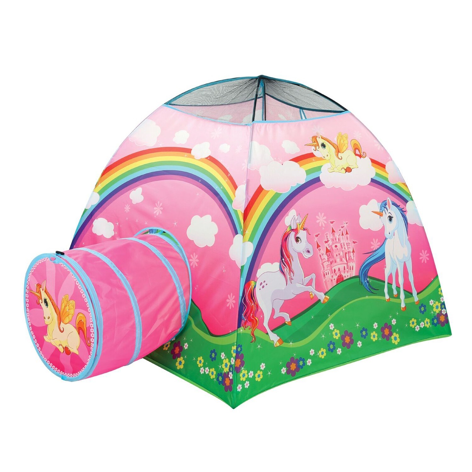 children's pop up play tent and tunnel