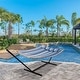 preview thumbnail 23 of 65, Outdoor 55 Inch 2 Person Hammock with Stand and Pillow by Suncreat