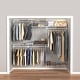 preview thumbnail 1 of 20, ClosetMaid ShelfTrack 60-96 Inch Wide Adjustable Closet Organizer
