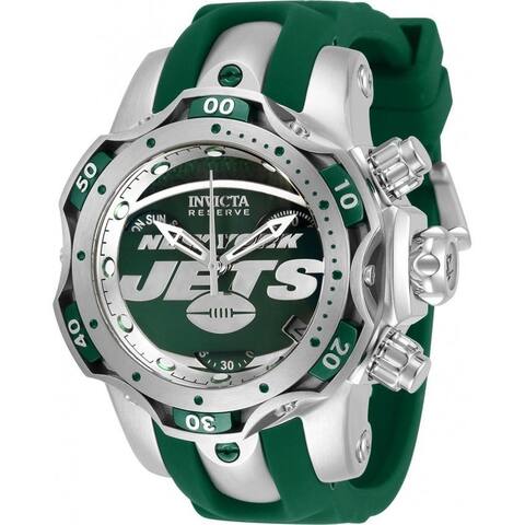 Invicta Women's 33106 'NFL' Jets Green Silicone Watch