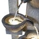 preview thumbnail 14 of 15, 5-Tier Outdoor Water Fountain w/LED Lights Garden Waterfall for Home