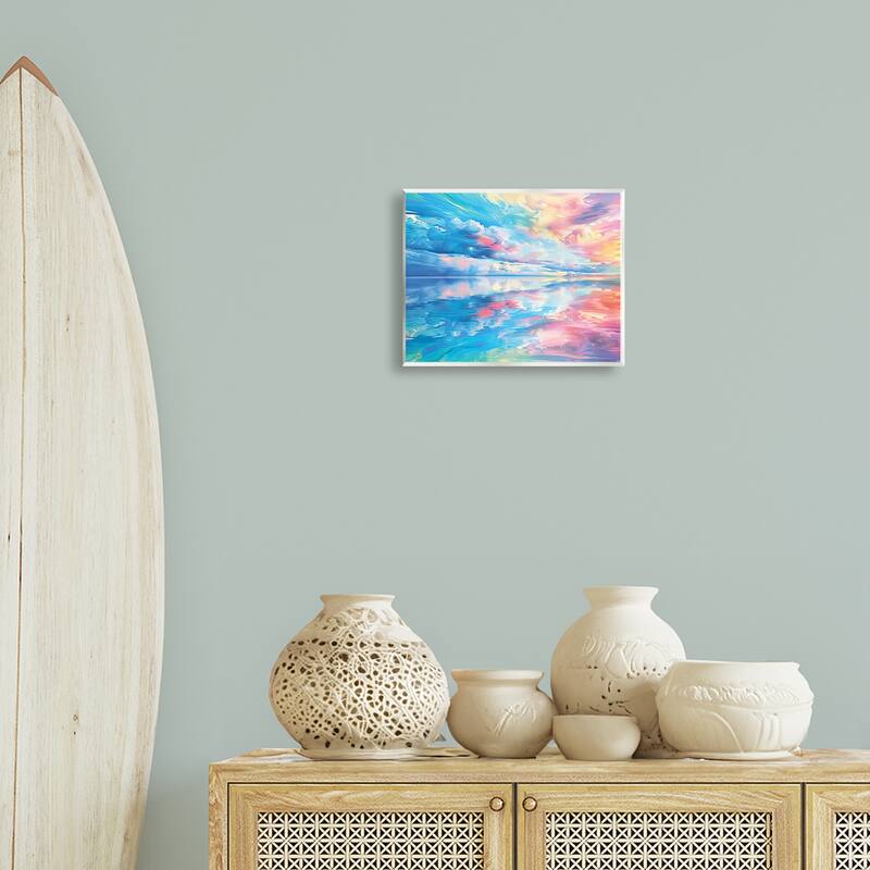 Stupell Prismatic Rainbow Sunset Wall Plaque Art Design By Michael Ward