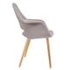preview thumbnail 71 of 71, Organic Upholstered Fabric Modern Armchair with Natural Wooden Legs for Dining Room Office or Accent Lounge Side Chair