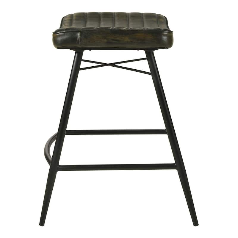 Reuger Upholstered Stools with Saddle Seat (Set of 2)