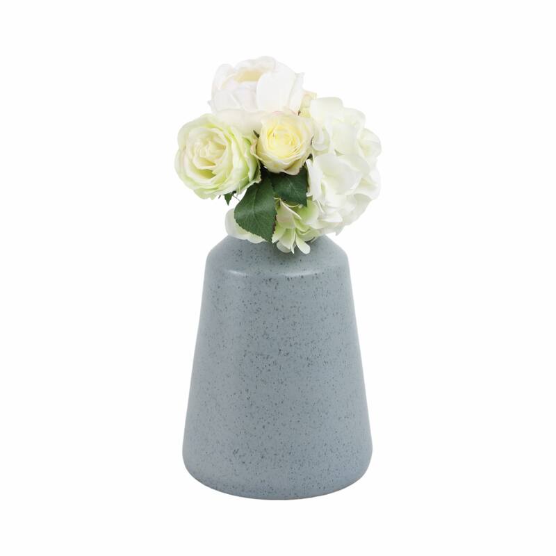 Terracotta Vase Decorative Accent with Tapered Design and Narrow Neck