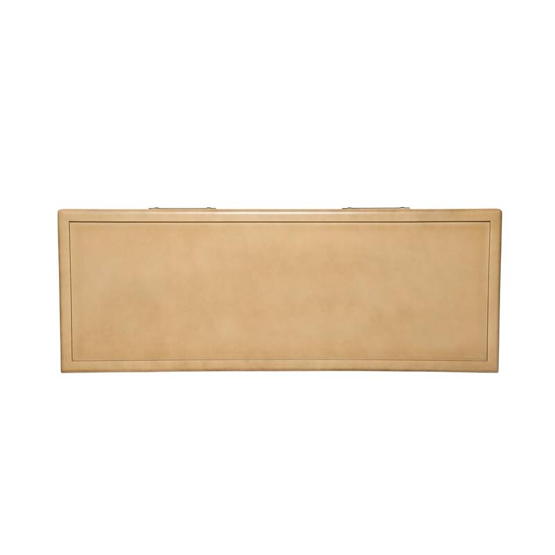 Roomfitters Large 6-Drawer Sideboard Storage Cabinet with Gold Handles