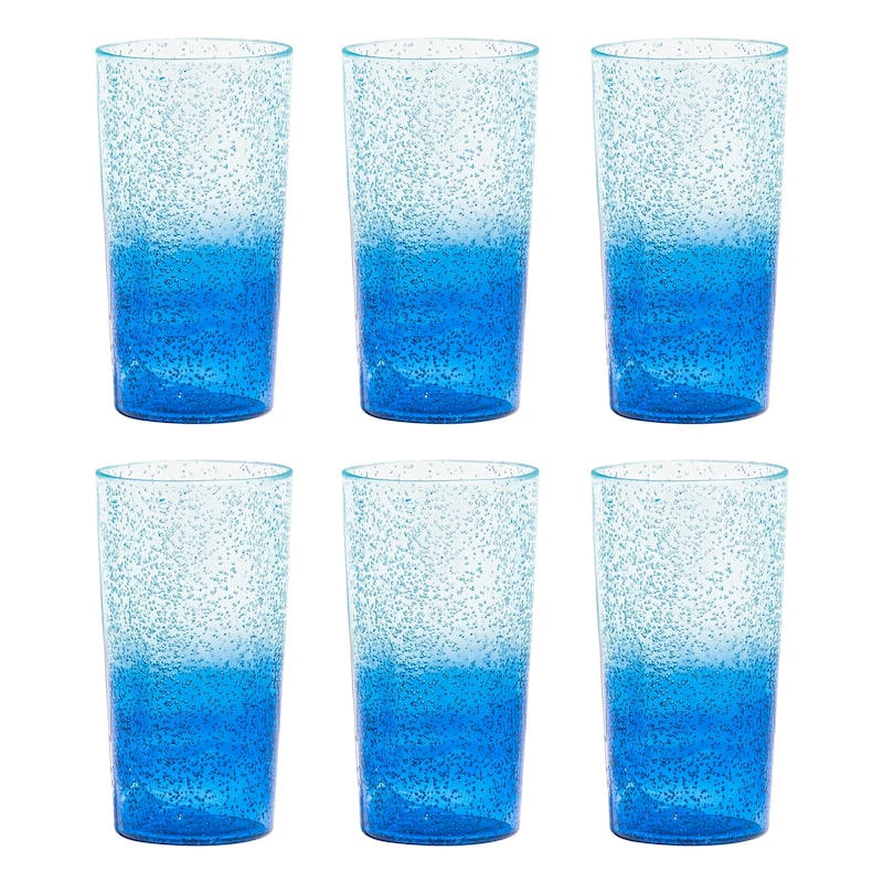 Abode Homewares Oceanic Ombre Jumbo, 23 oz. Set of 6 - Set of 6