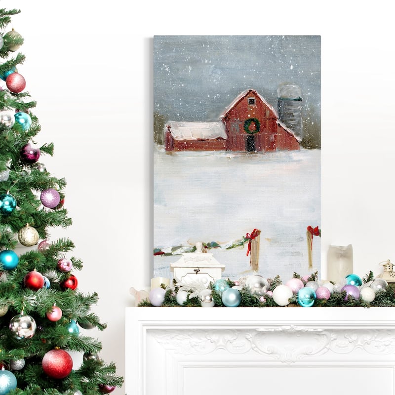 Christmas on the Farm II-Premium Gallery Wrapped Canvas - Ready to Hang