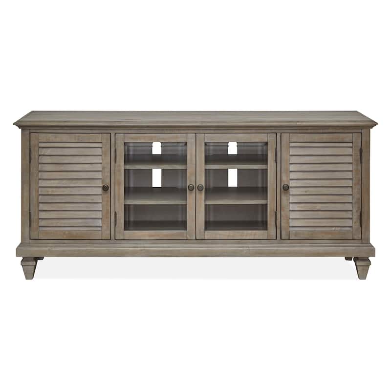 Magnussen Home Calistoga Dovetail Grey Console - 72.25"W x 18"D x 32"H