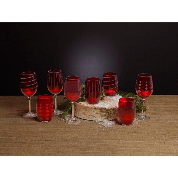 Mikasa red wine glasses cheap