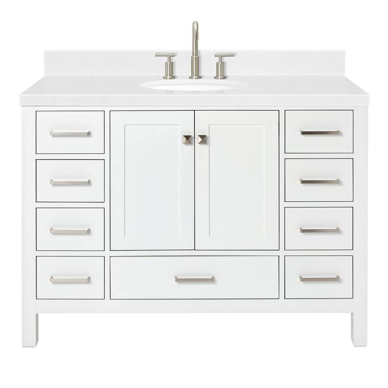 Ariel A048SCQOVO Cambridge 48" Free Standing Single Basin Vanity Set