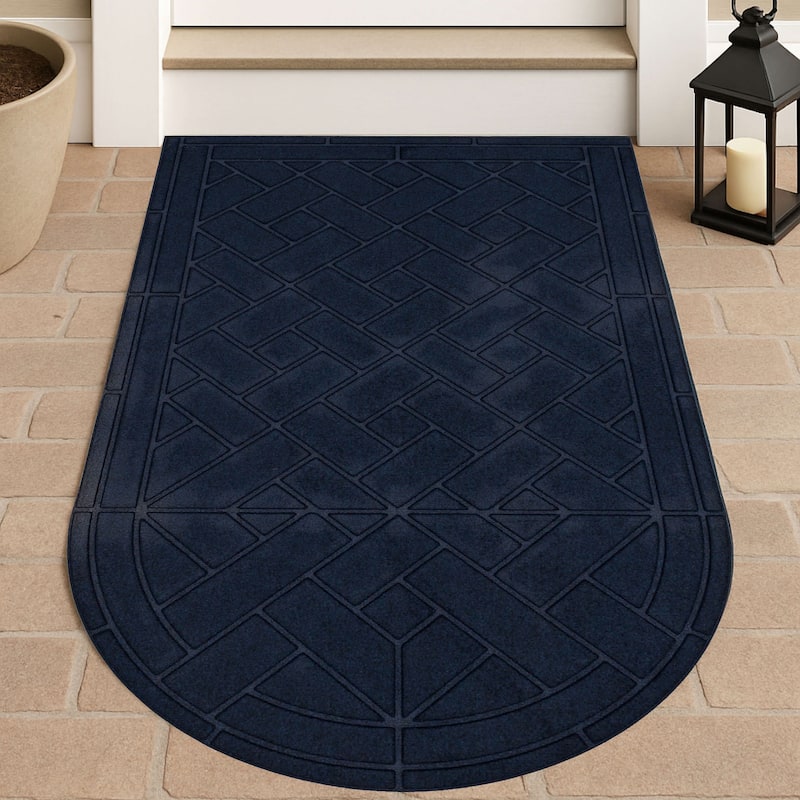 Mohawk Home Diagonal Pavers Arched 3' X 5' Door Mat