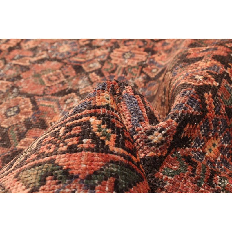 ECARPETGALLERY Hand-knotted Antalya Vintage Dark Red Wool Rug - 3'10 x 7'1