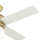 preview thumbnail 5 of 23, Hunter 44" Hepburn Ceiling Fan with LED Light Kit and Wall Control, Vintage, Transitional, Contemporary