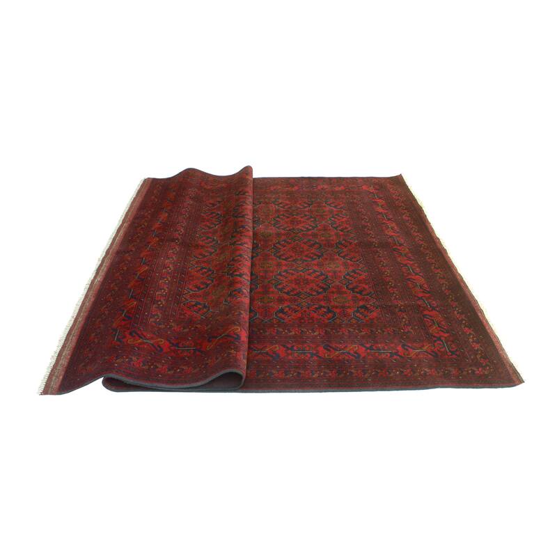 Khal Mohammadi Tayte Red/Navy Rug - 6'7" x 9'7"
