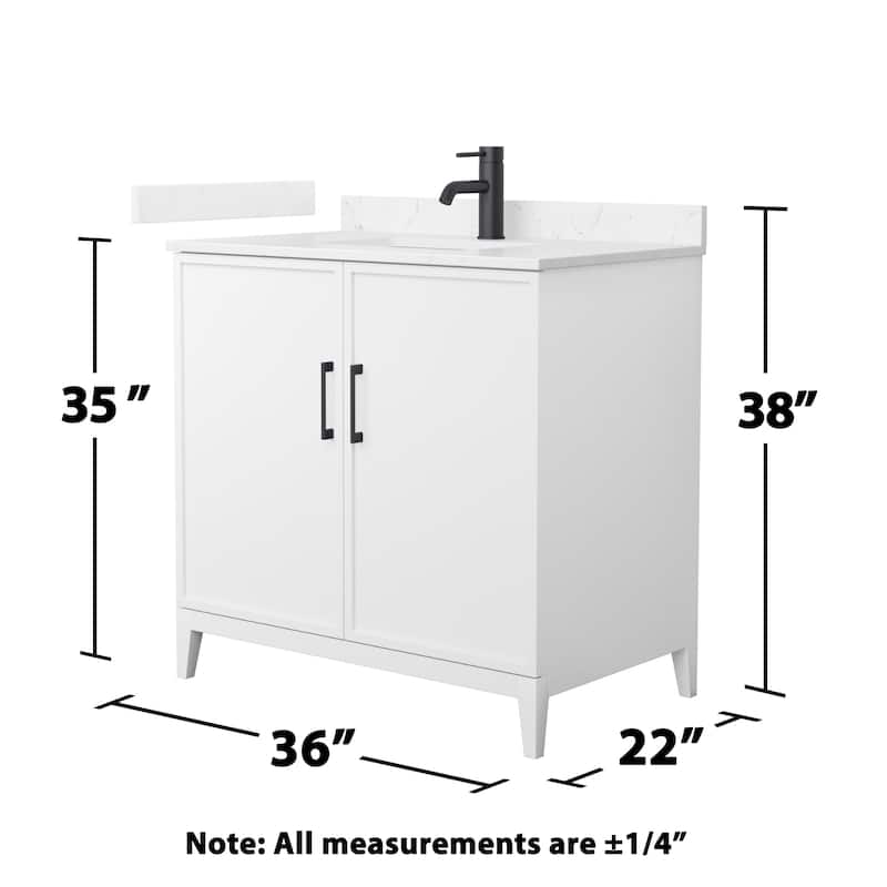 Elan 36-inch Single Vanity, Cultured Marble Top
