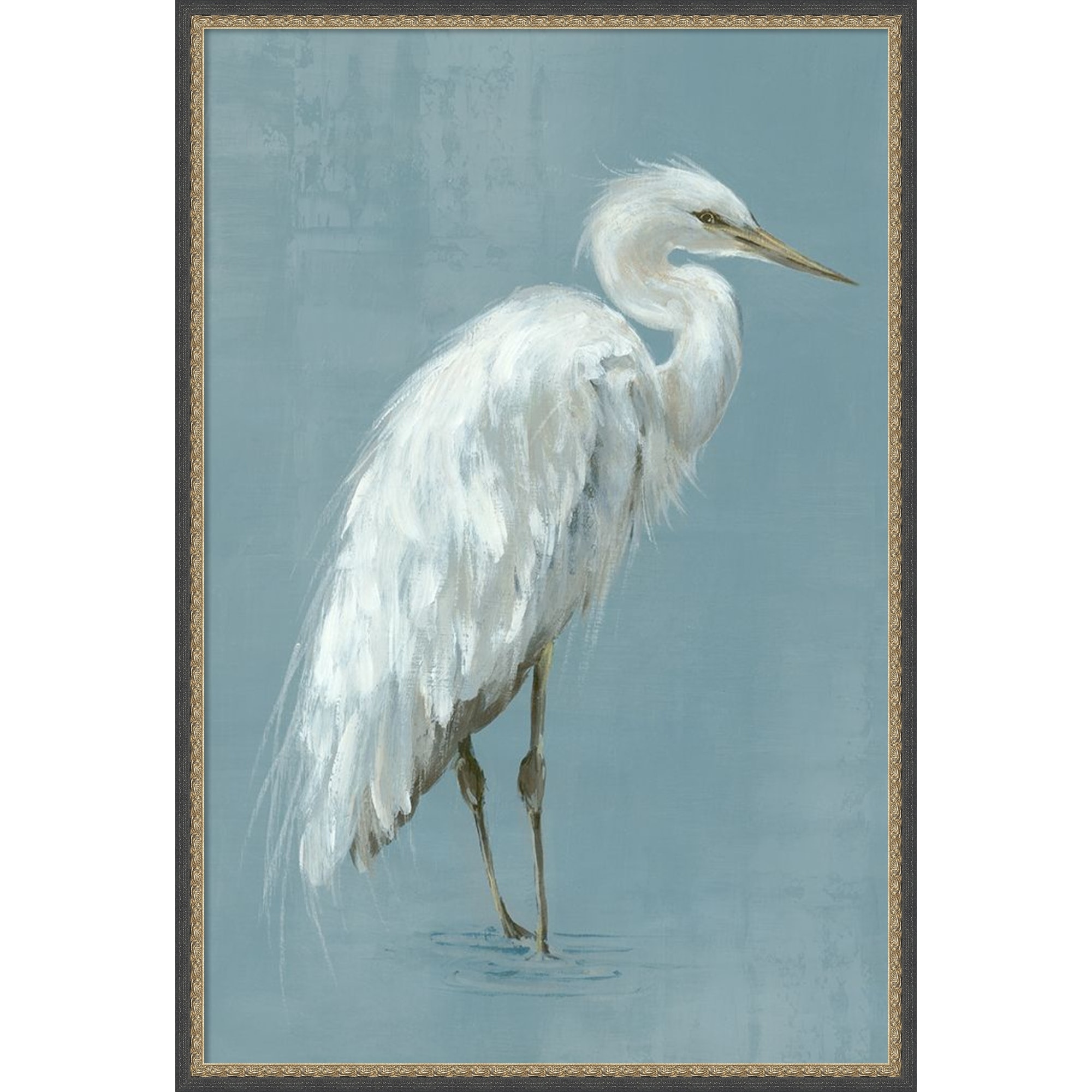 Graceful Herons II by Eli Jones Framed Mounted Canvas Wall Art Print