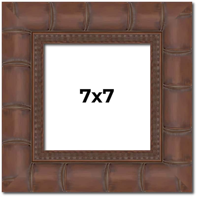 7x7 Frame Pewter Solid Wood Picture Frame Width 1.625 Inches | Interior Frame Depth 0.6875 Inches