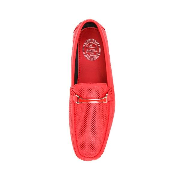 vintage classic essential double tone leather sleek slip on moccasins