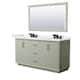 Option Light Green / White Quartz Top / Matte Black