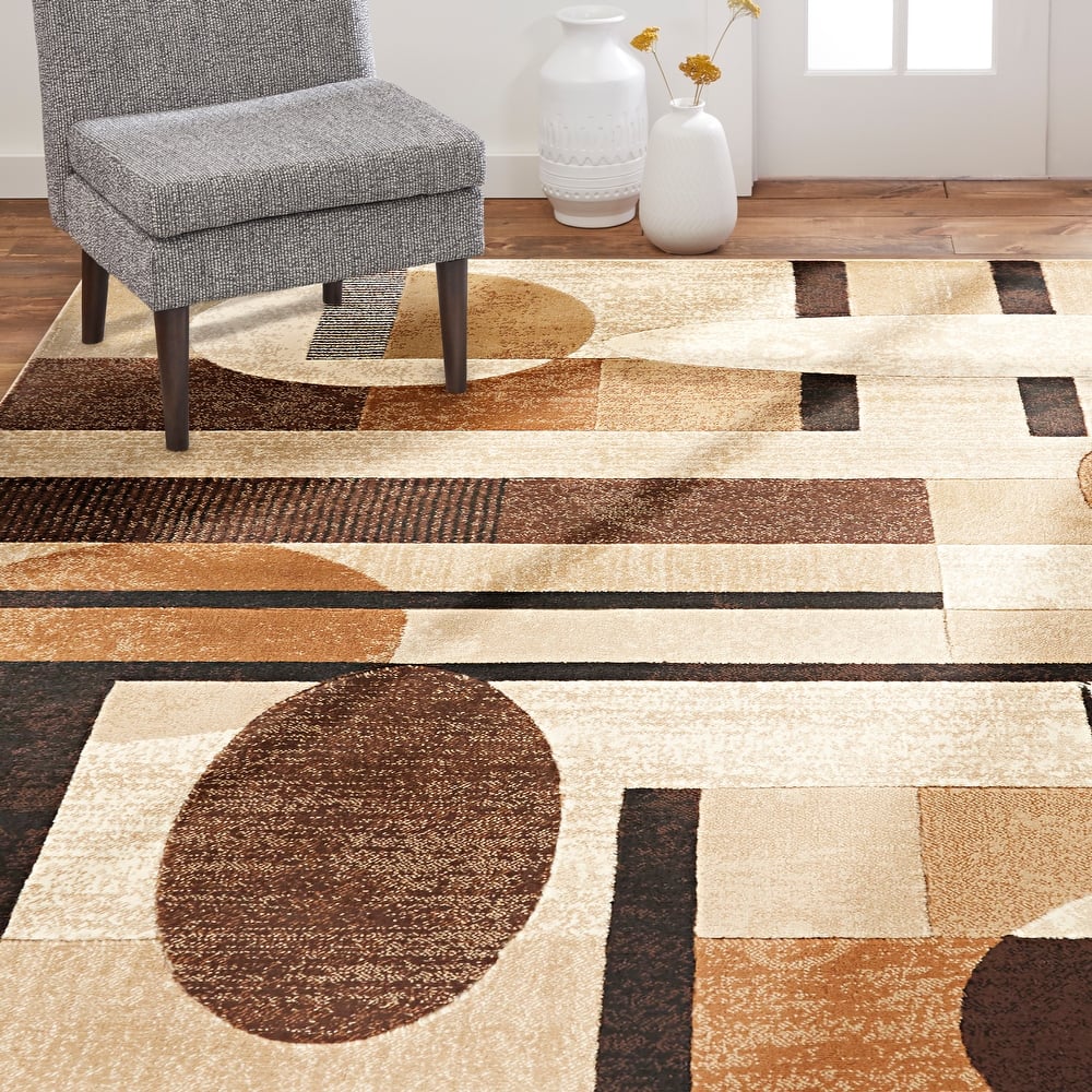 Home Dynamix Tribeca Jasmine Contemporary Geometric Area Rug